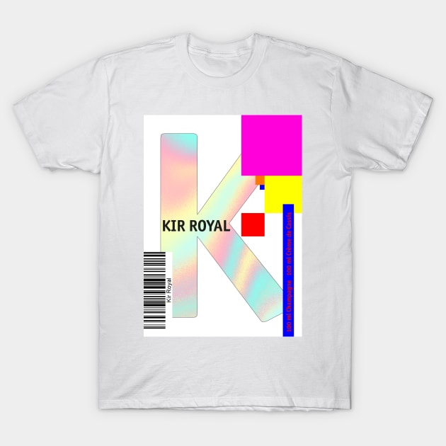 Cocktail 'K" - Kir Royal T-Shirt by Art-Frankenberg